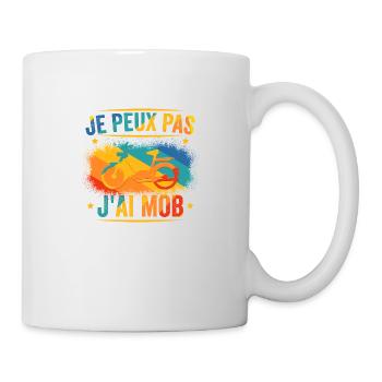Je Peux Pas J'ai Mob - Mobylette - Mug blanc - blanc - Droite