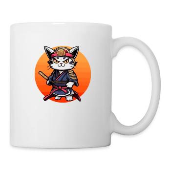 Samurai Cat #26 - Mug - white - Right