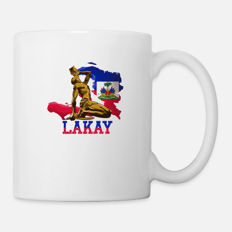 Haïti Drapeau Haïtien Ayiti Haïtien I Cadeau - Mug blanc - blanc