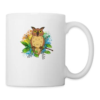 Vogel - Tasse - Weiß - Rechts