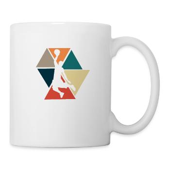 Vintage Retro Basketball - Basketball Geschenkidee - Tasse - Weiß - Rechts