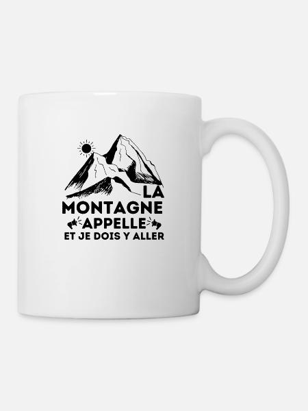 Randonnée escalade - Mug blanc - blanc
