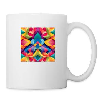 Motif coloré - Mug blanc - blanc - Droite