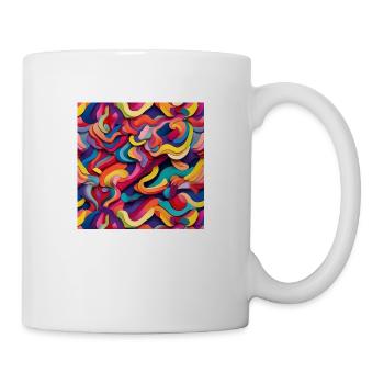 Farbenfroh - Tasse - Weiß - Rechts