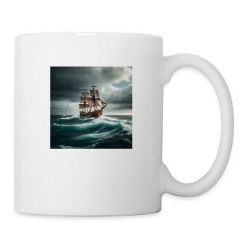 Bateau pirate - Mug blanc - blanc - Droite