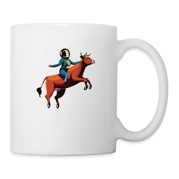 Chevauchée d’Austronaute - Mug blanc - blanc - Droite