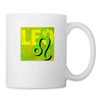 Zodiac sign lion graffiti style - Mug - white - Right