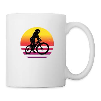 Cycling Cyclists Mountain bikers Men MTB - Mug - white - Right
