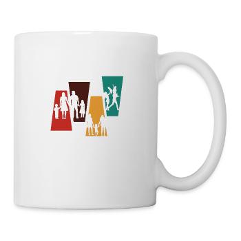 Vintage Retro Family - Family Gift Idea - Mug - white - Right
