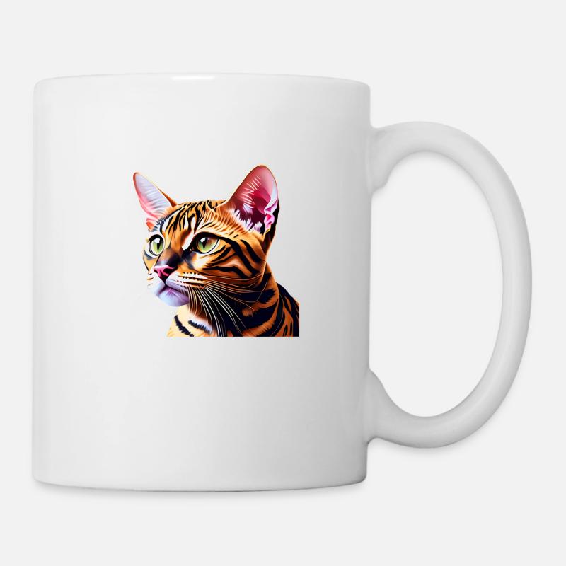 Chat Bengal Chaton Bengal Chaton Propriétaire Chat Chaton - Mug blanc - blanc