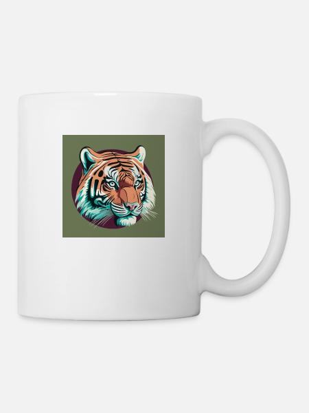 Tiger / Raubkatze - Tasse - Weiß