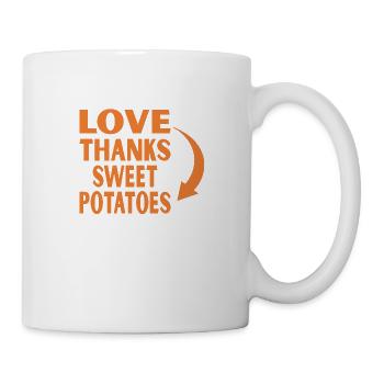 Love Thanks Sweet Potatoes funny Thanksgiving - Mug blanc - blanc - Droite