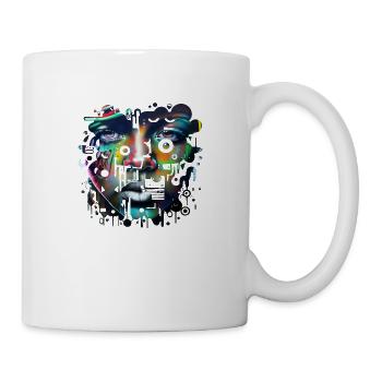 graffiti street art spray vintage stencil retro - Mug - white - Right