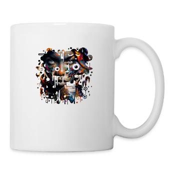 graffiti street art spray vintage stencil retro - Mug - white - Right