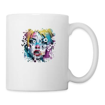 graffiti street art spray vintage stencil retro - Mug - white - Right