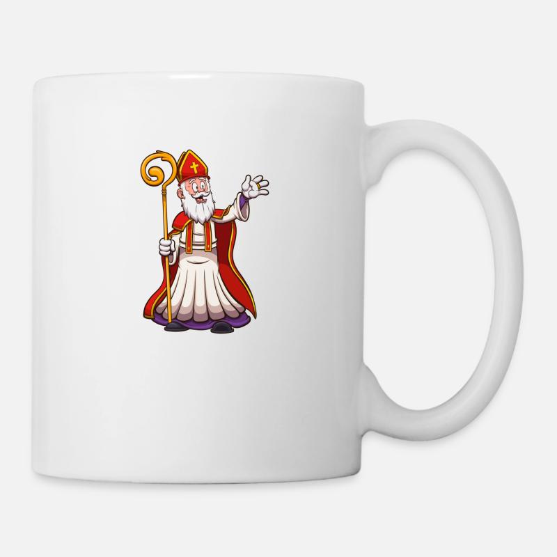 Saint Nicolas agitant la main - Mug blanc - blanc