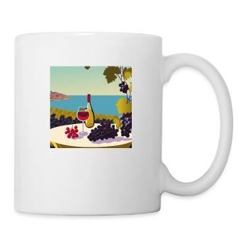Wein / Rotwein / Weißwein - Tasse - Weiß - Rechts