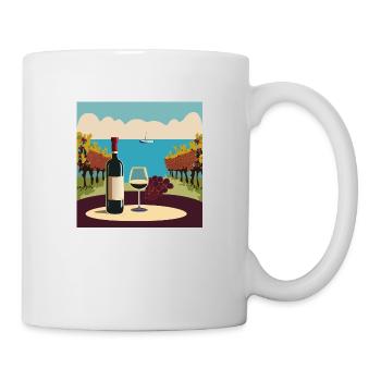 Wein / Rotwein / Weißwein - Tasse - Weiß - Rechts