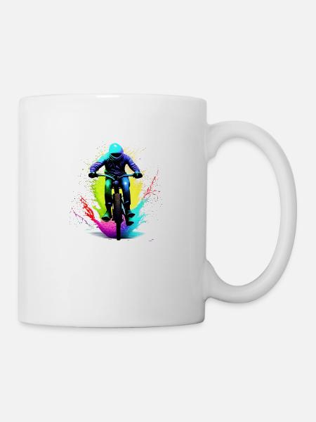 Fahrrad Radfahrer Fahrradfahrer Radfahren Radeln - Tasse - Weiß