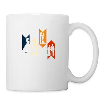 Couple marié rétro vintage-idée cadeau mariée - Mug blanc - blanc - Droite