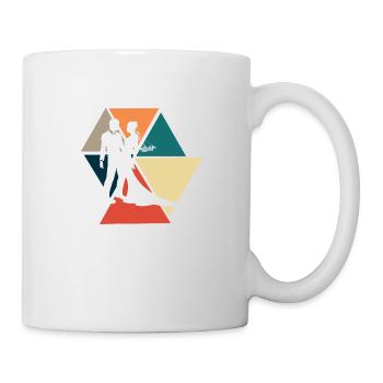 Couple marié rétro vintage-idée cadeau mariée - Mug blanc - blanc - Droite