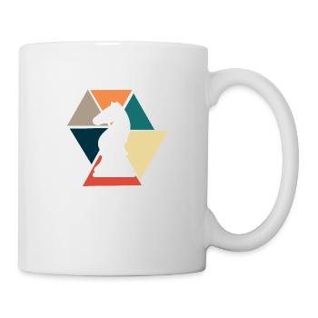 Vintage Retro Chess Sets- Gift Idea Games - Mug - white - Right