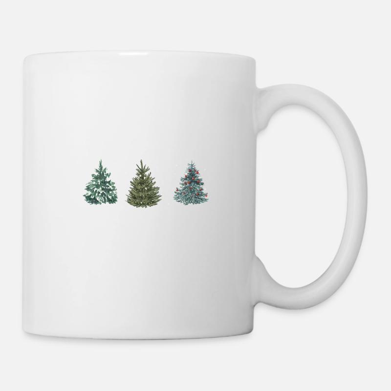 Weihnachtsbaum - Tasse - Weiß