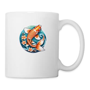 carpe koi - poisson japon - Mug blanc - blanc - Droite