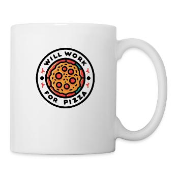 Will Work for Pizza - Mug - white - Right