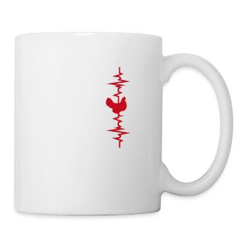 Hen Heartbeat - Mug - white - Right