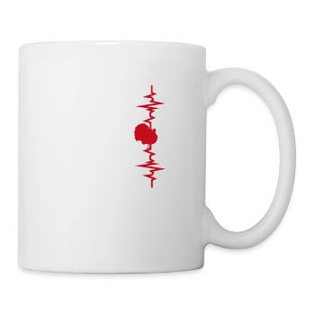 Herzschlag der Türkei - Tasse - Weiß - Rechts