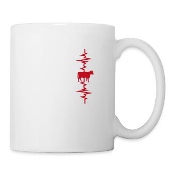 Cow Heartbeat - Mug - white - Right