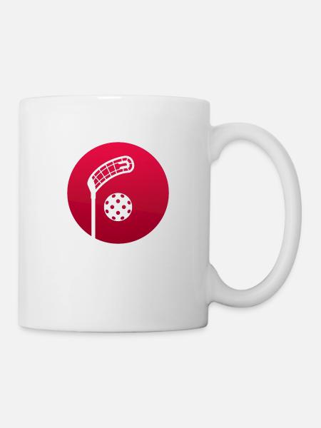 Floorball Unihockey FLOORBALL Floorball-champ - Tasse - Weiß