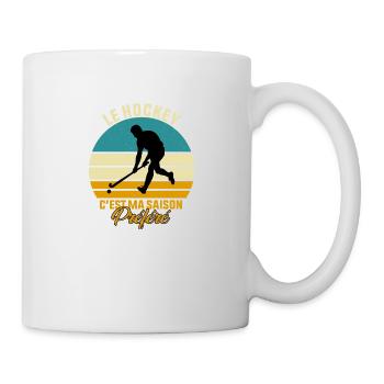 Hockey - Le Hockey C'est Ma Saison Préféré - Mug blanc - blanc - Droite