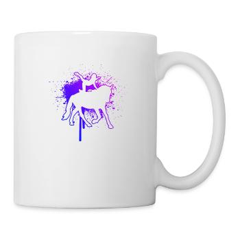 Acrobatics on horseback Horse performance - Mug - white - Right
