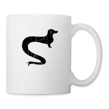 Schlangendackel Dackelschlange Dackel - Tasse - Weiß - Rechts