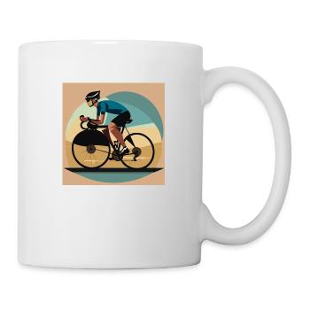 Fahrrad / Rennrad - Tasse - Weiß - Rechts