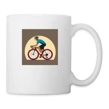 Fahrrad / Rennrad - Tasse - Weiß - Rechts