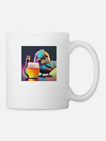 mit einem Pint - Tasse - Weiß
