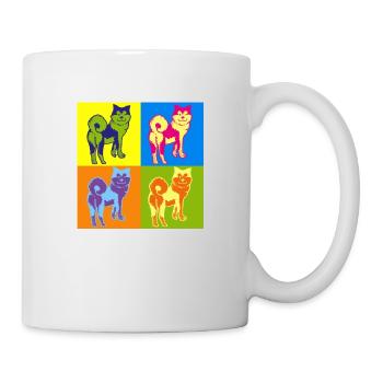 AKITA POP ART👨🏻 🎨 - Mug blanc - blanc - Droite