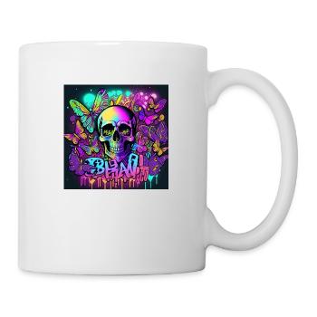 Schädel - Tasse - Weiß - Rechts