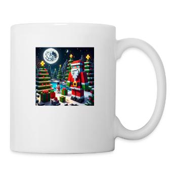 Santa Claus in pixel style - Mug - white - Right