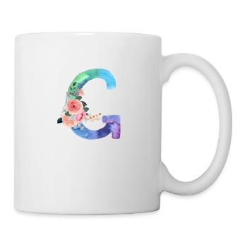 Lettre g watercolor - Mug blanc - blanc - Droite