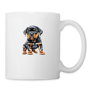 Rottweiler Chien Chiot Chiens Rottweiler Chiot - Mug blanc - blanc - Droite