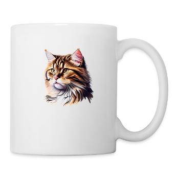 Maine Coon Cat Cat Chaton Chaton Chat Propriétaire - Mug blanc - blanc - Droite