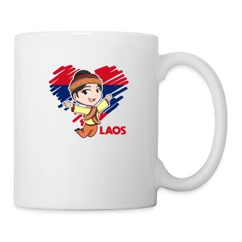 Laos Laote Laotian filles robe Lao I cadeau - Mug blanc - blanc - Droite