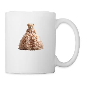 Teddy bear in wedding dress - Mug - white - Right
