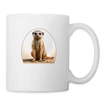 Monkeys are cute and social mammals - Mug - white - Right