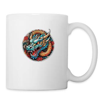 dragon asiatique - japon - chinois - Mug blanc - blanc - Droite