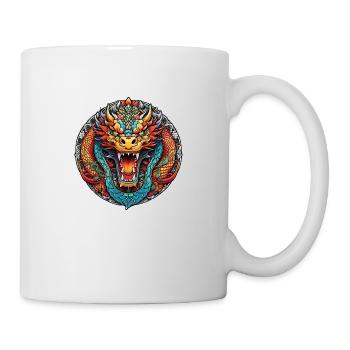 dragon asiatique - japon - chinois - Mug blanc - blanc - Droite